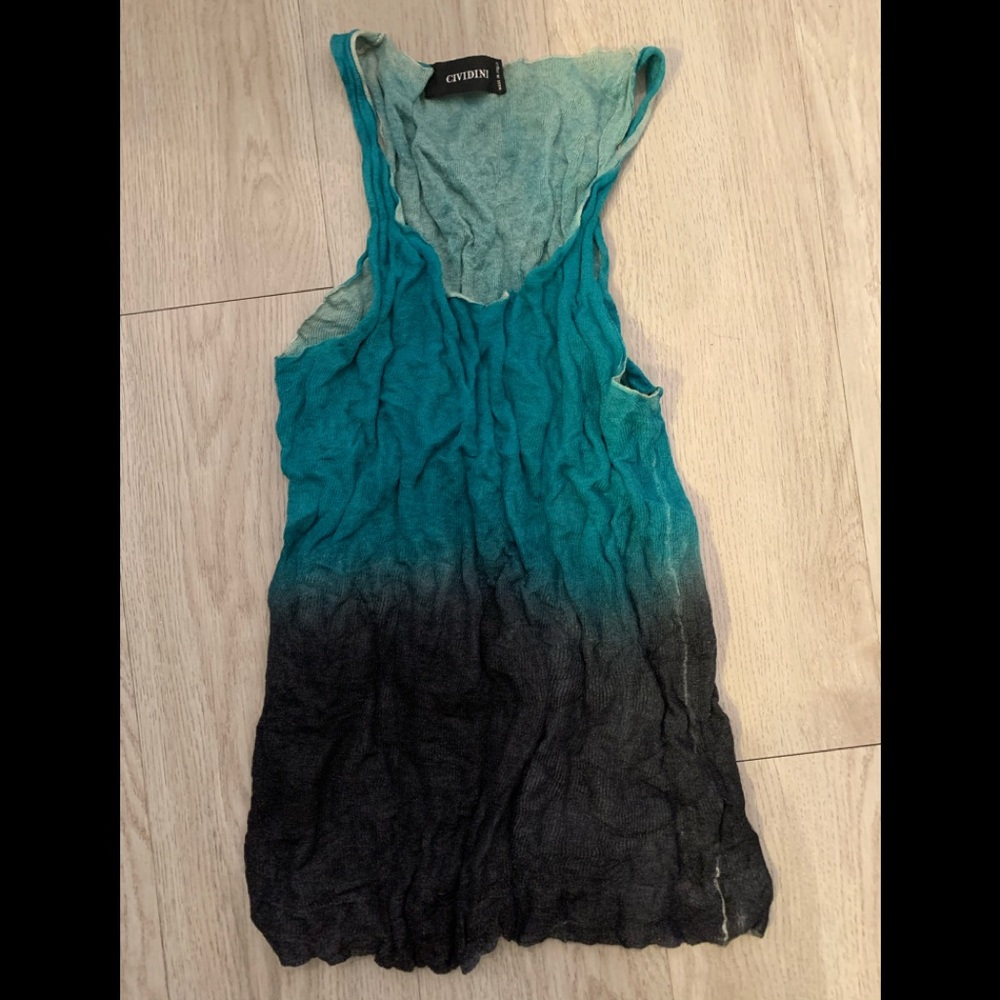 CIVIDINI Italy silk Steel Thread Wrinkle Tank 42 M